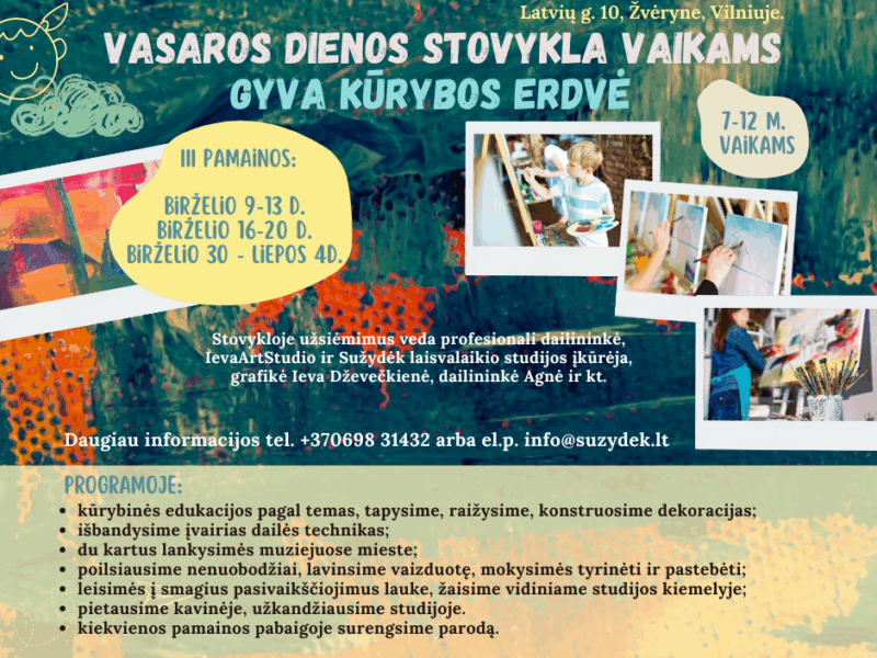 Vasaros vaikų dienos stovykla