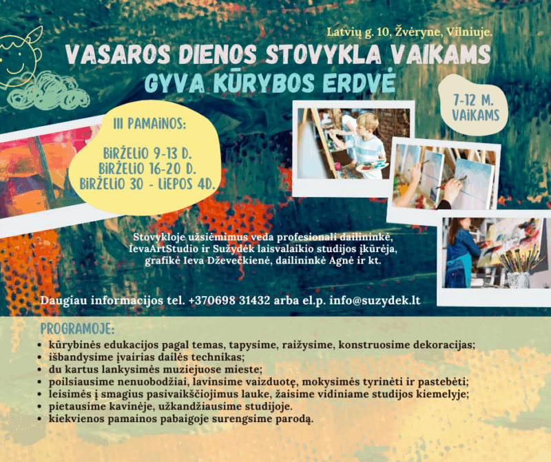 Vasaros vaikų dienos stovykla
